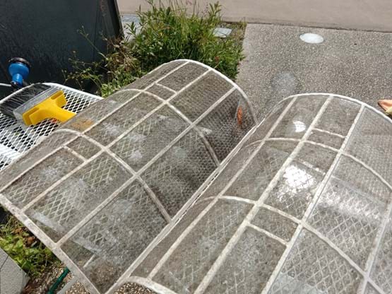 Before & After of Clean Air Conditioner Filters