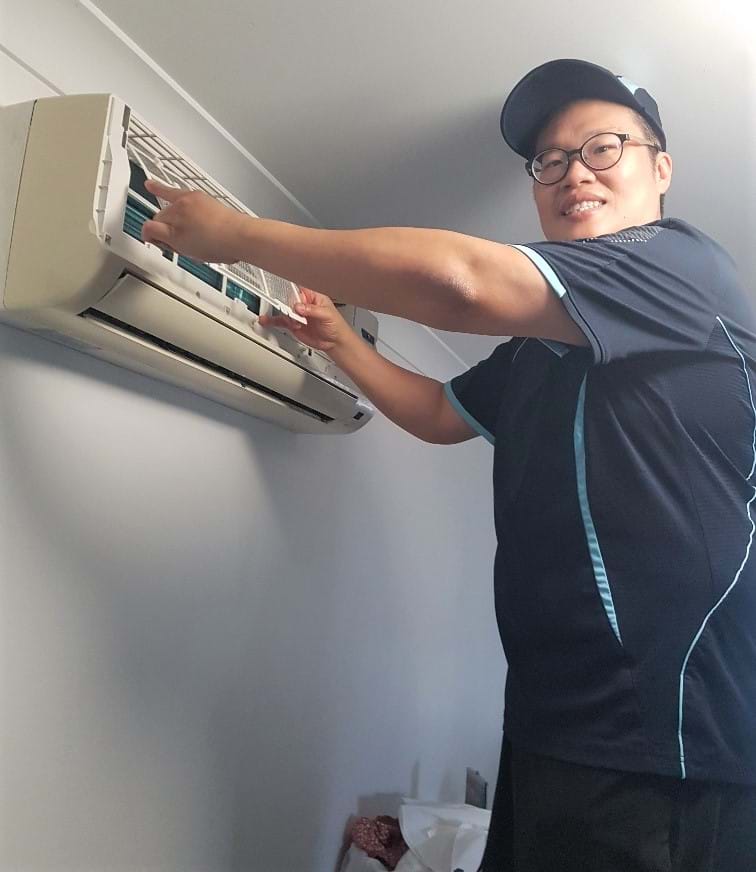 ducted roof system air con filter clean