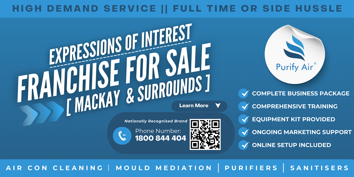 Franchise for sale - mackay purify air con cleaning