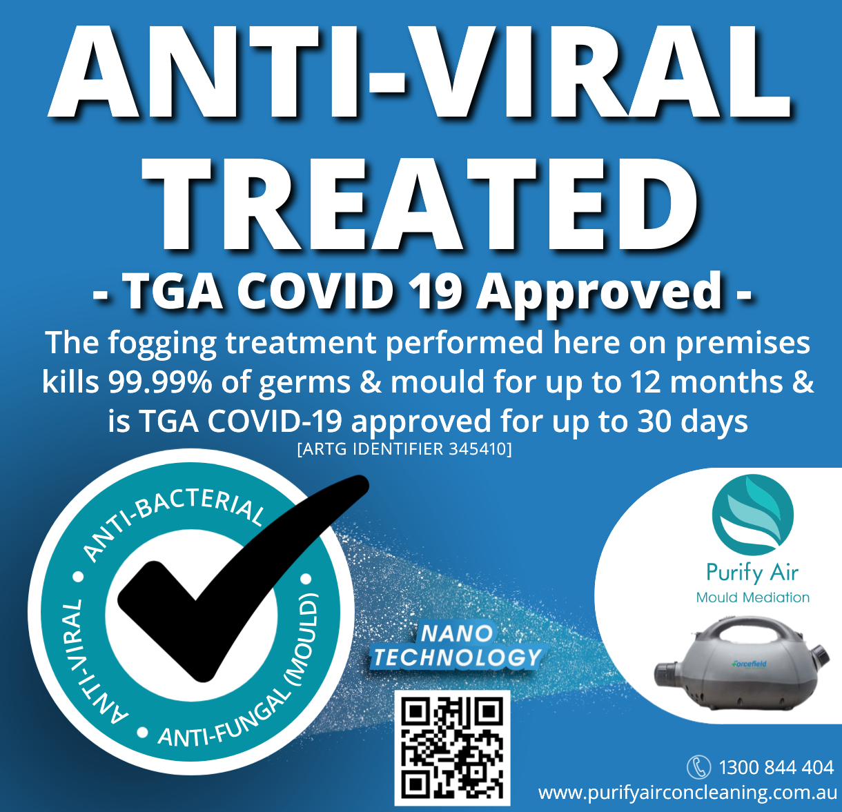 Purify Air Mould Fogging Treatment