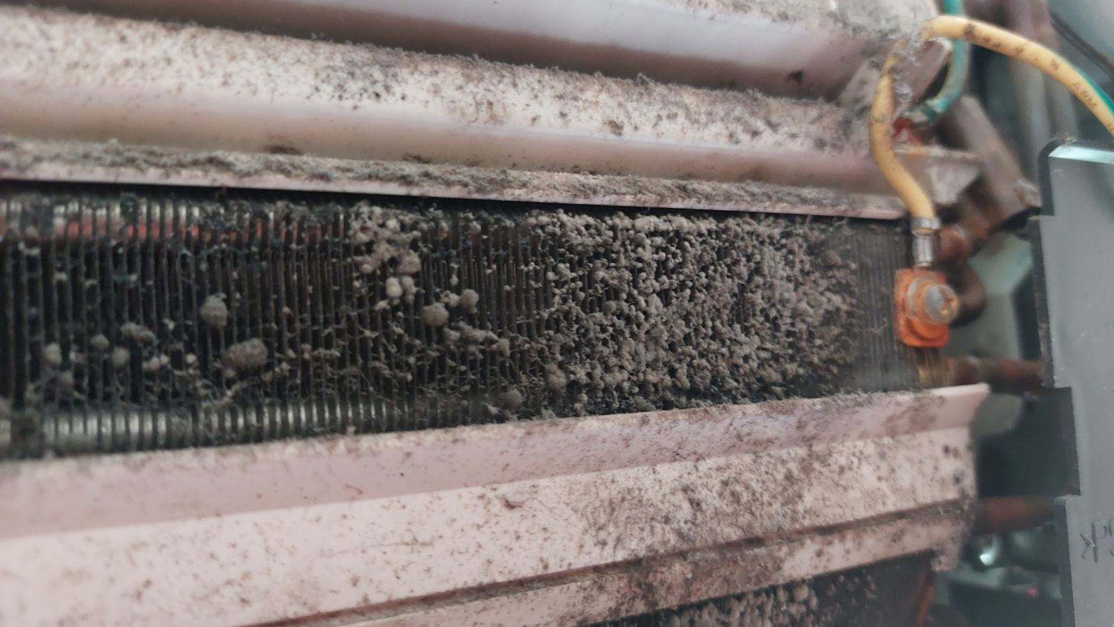 Before Photo Of Dirty Split System Air Conditioner